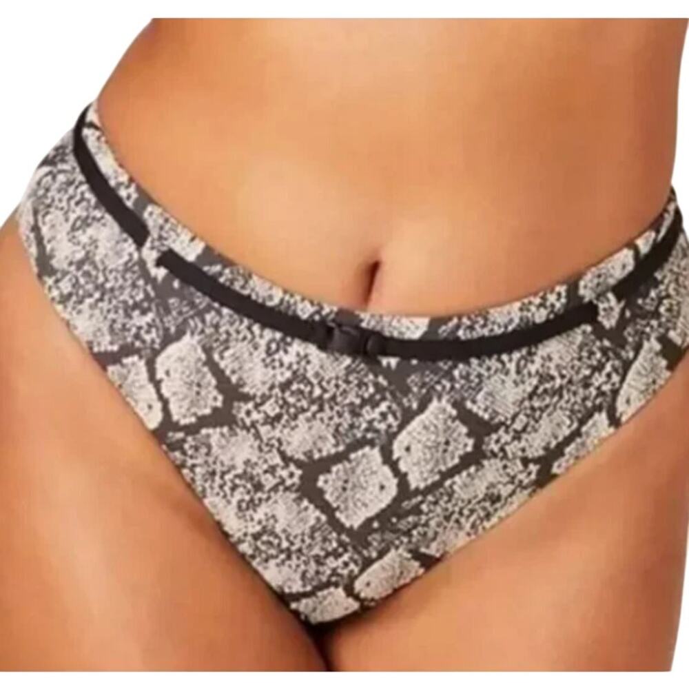 Andie Swim Bikini Bottom Black Grey The Riviera